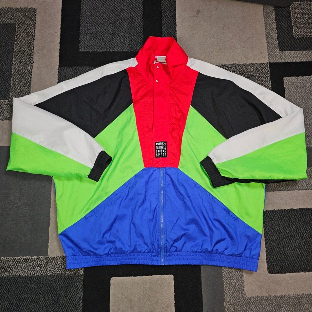 Puma Windbreaker Men XXL Multicolor Good